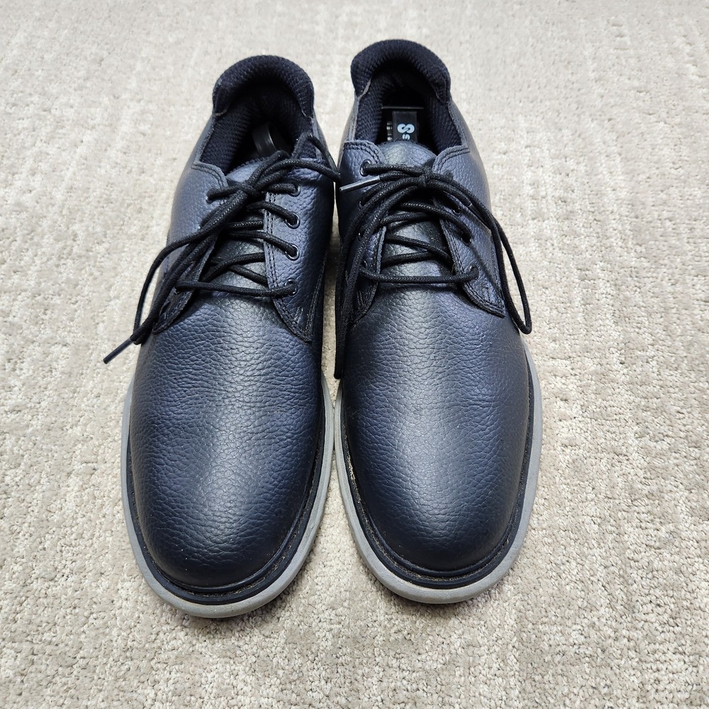Stroll Promenade Tour Leather Golf Shoes‎ Men 10.5 Black Spike Gray